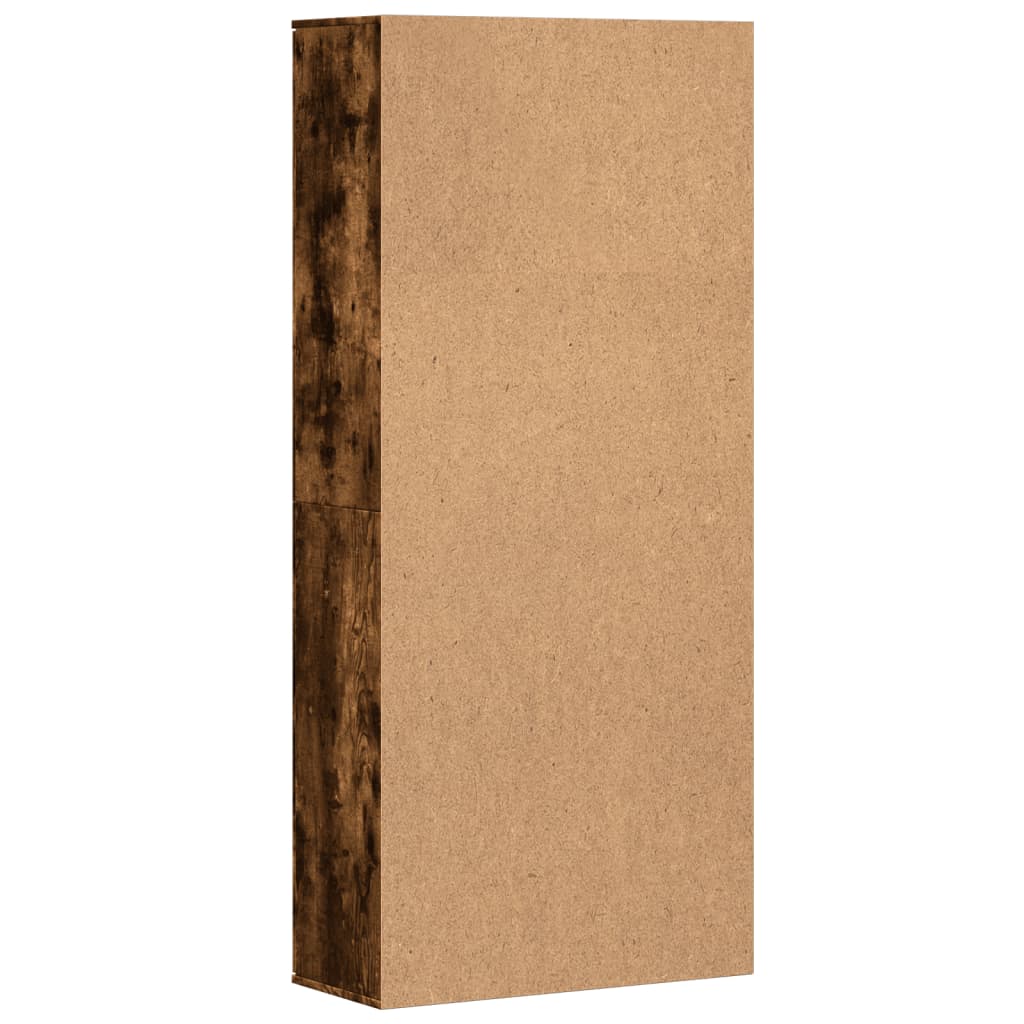 Highboard Smoked Oak 80x35x180 cm Engineered Wood